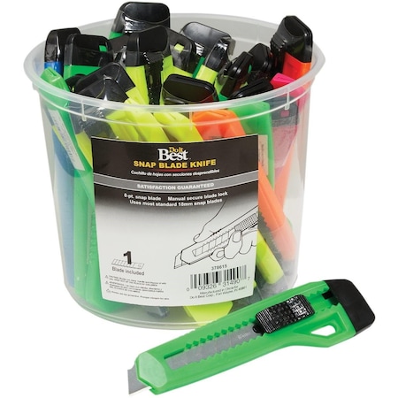 All-Source 18 mm 8-Point Snap-Off Knife Display K7-25-DIB